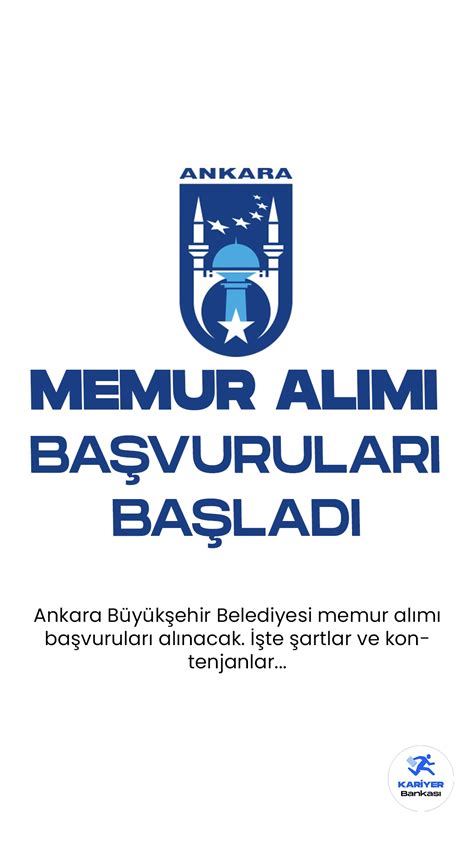 Ankara Büyükşehir Belediyesi Memur Alımı